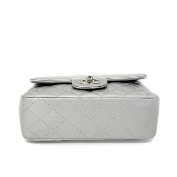 Authentic Chanel Classic Flap Mini Rectangle Silver - Picture 4 of 9